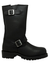 MB1442 Mens Ride Tecs Leather 13 inch Harness Boots with Square Toe and Zipper Side View