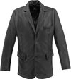 B6003 Mens Lambskin Leather 2 Button Blazer with Chest Pocket Front View
